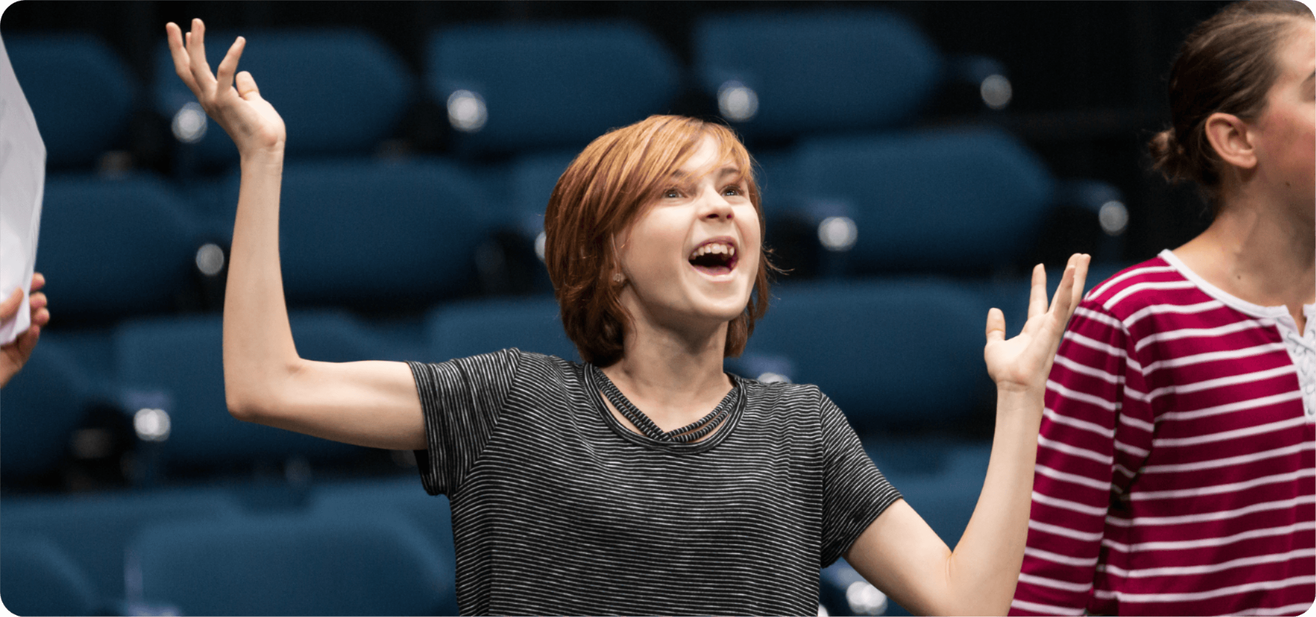 Teen actor and singer at Musical Theater Camp