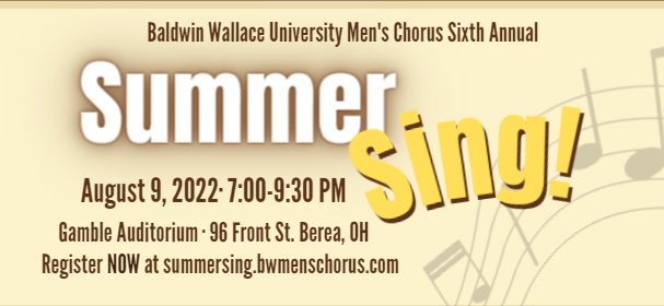 BW Men's Chorus Summer Sing!